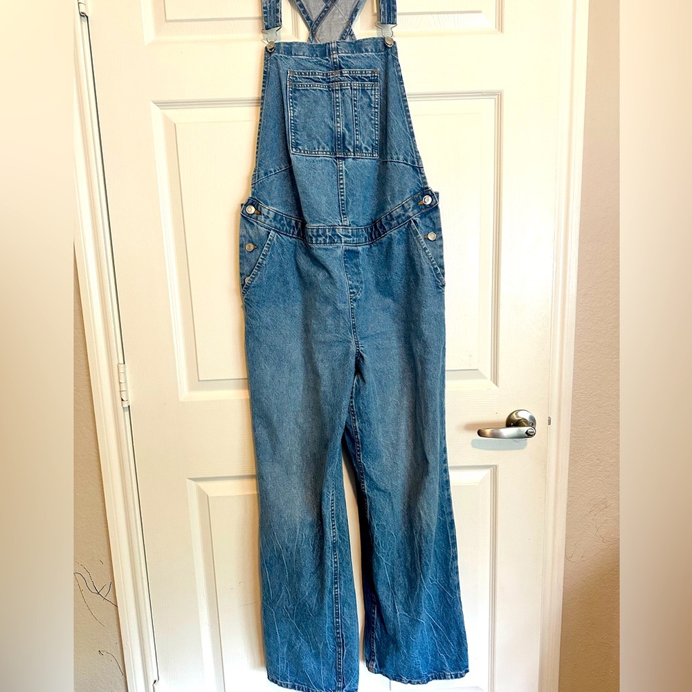 Maternity overalls, wide leg